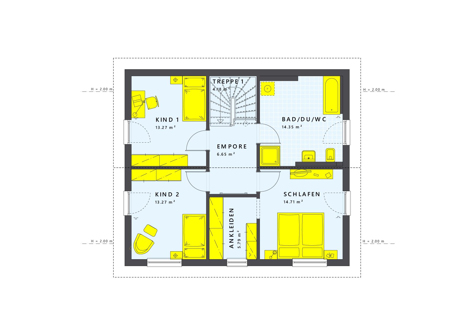 Optimal für Pendler, Einfamilienhaus mit 2 Kinderzimmern! Effizientes Ausbauhaus inklusive Baugrundstück