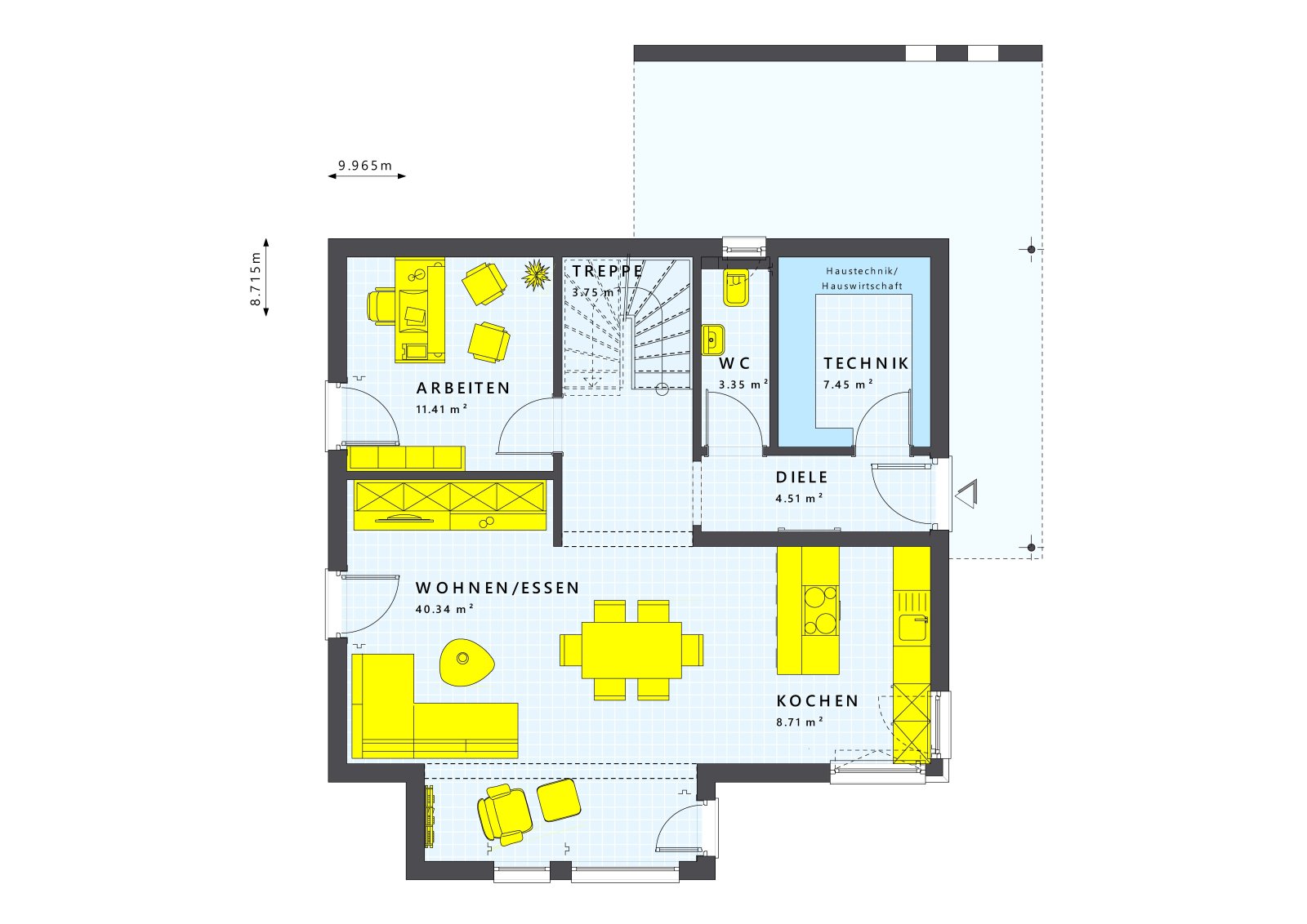 Effizientes Einfamilienhaus mit Homeoffice, 2 Kinderzimmer und Grundstück! (KfW-Förderungen möglich)
