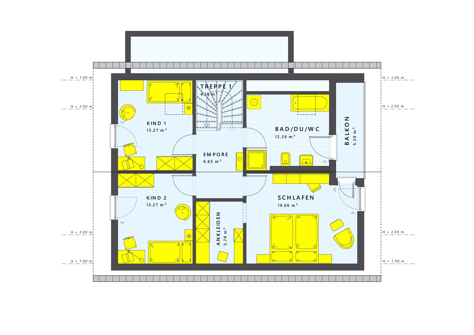 MEIN TRAUMHAUS, 2 Kinderzimmer, Küche, Homeoffice, inklusive Baugrundstück
