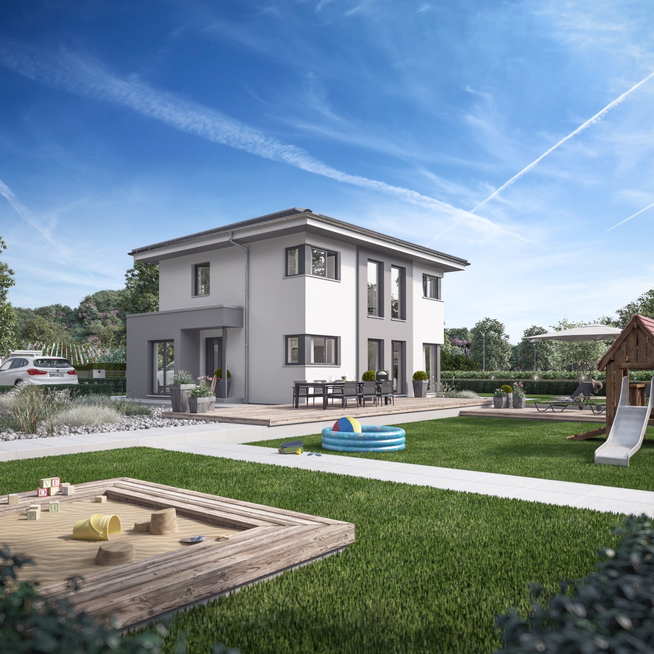 Homeoffice, 2 Kinderzimmer, PV-Anlage mit Speicher, inkl. Baugrundstück