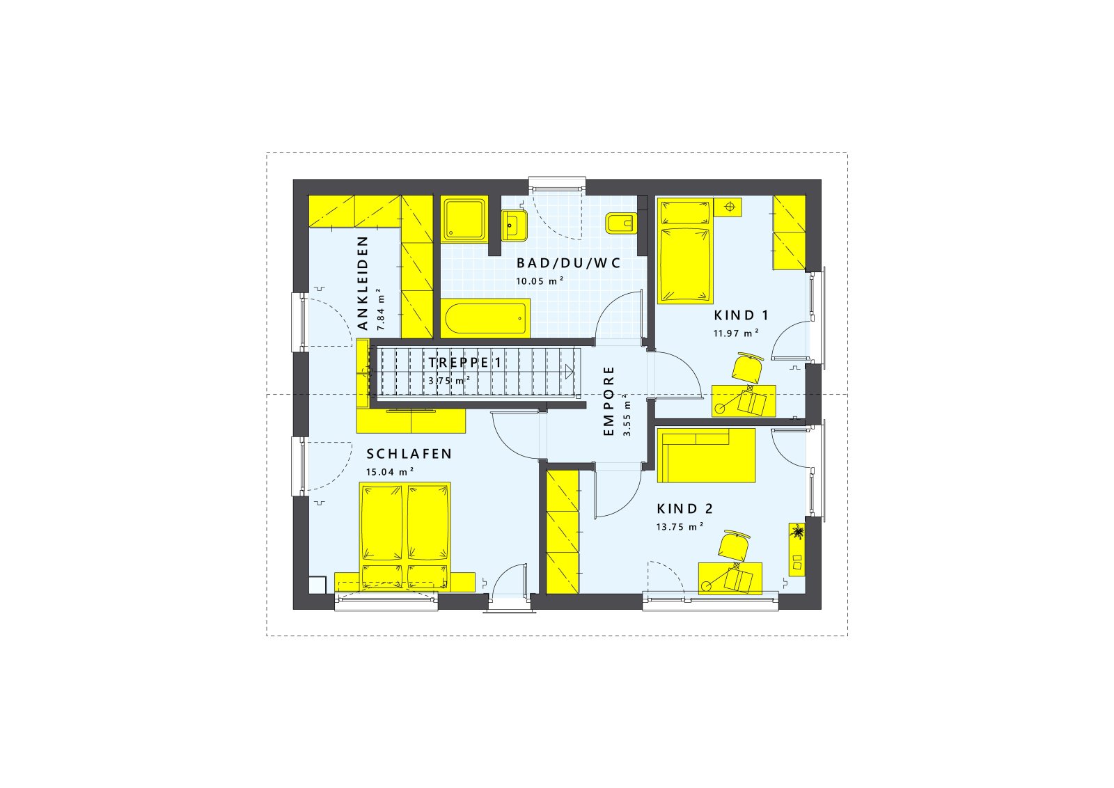 Familienfreundlicher Grundriss