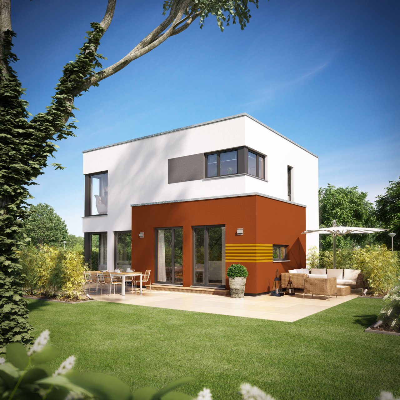 Modernes Familiendomizil