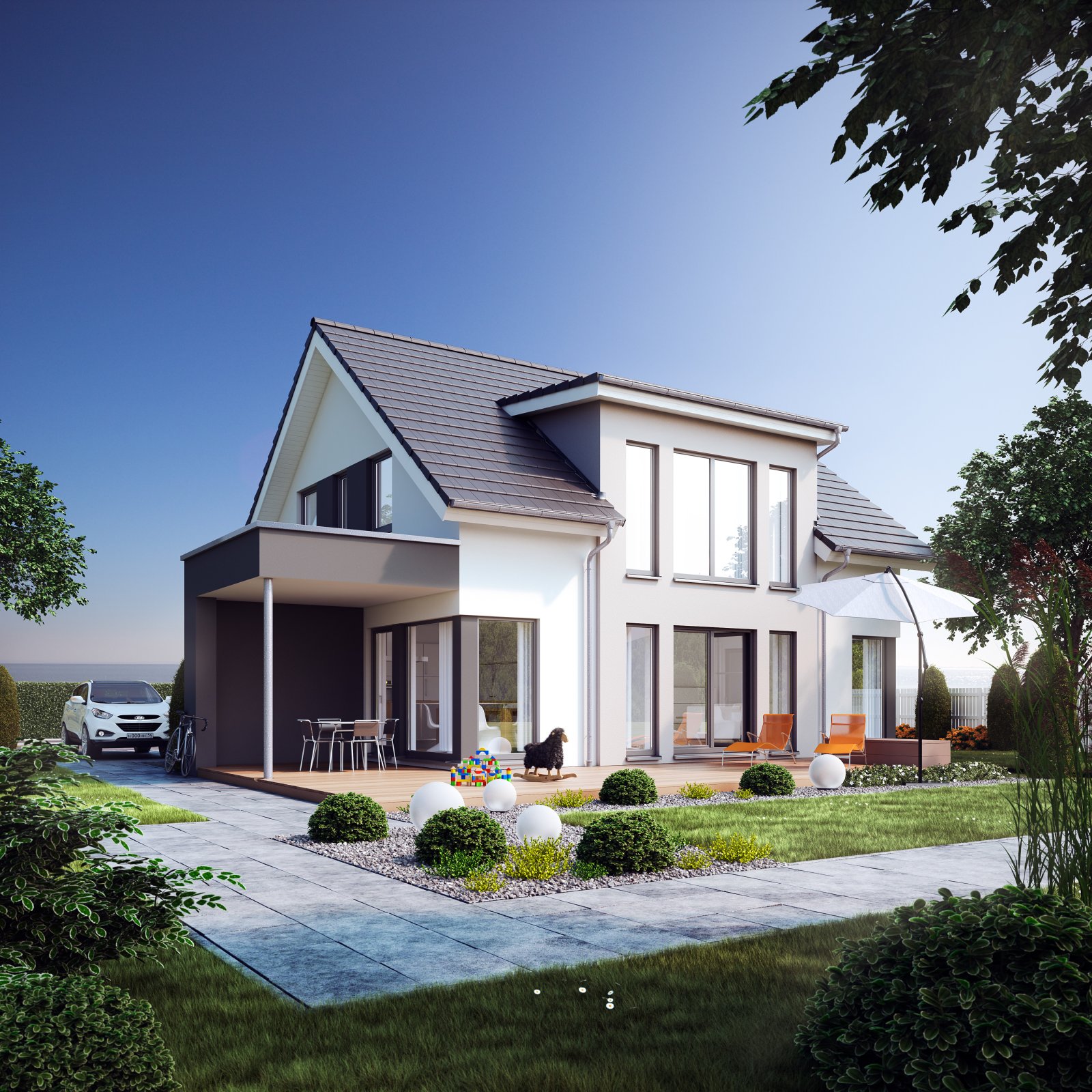 Modernes Wohnhaus mit Stil Modernes Wohnhaus mit Stil