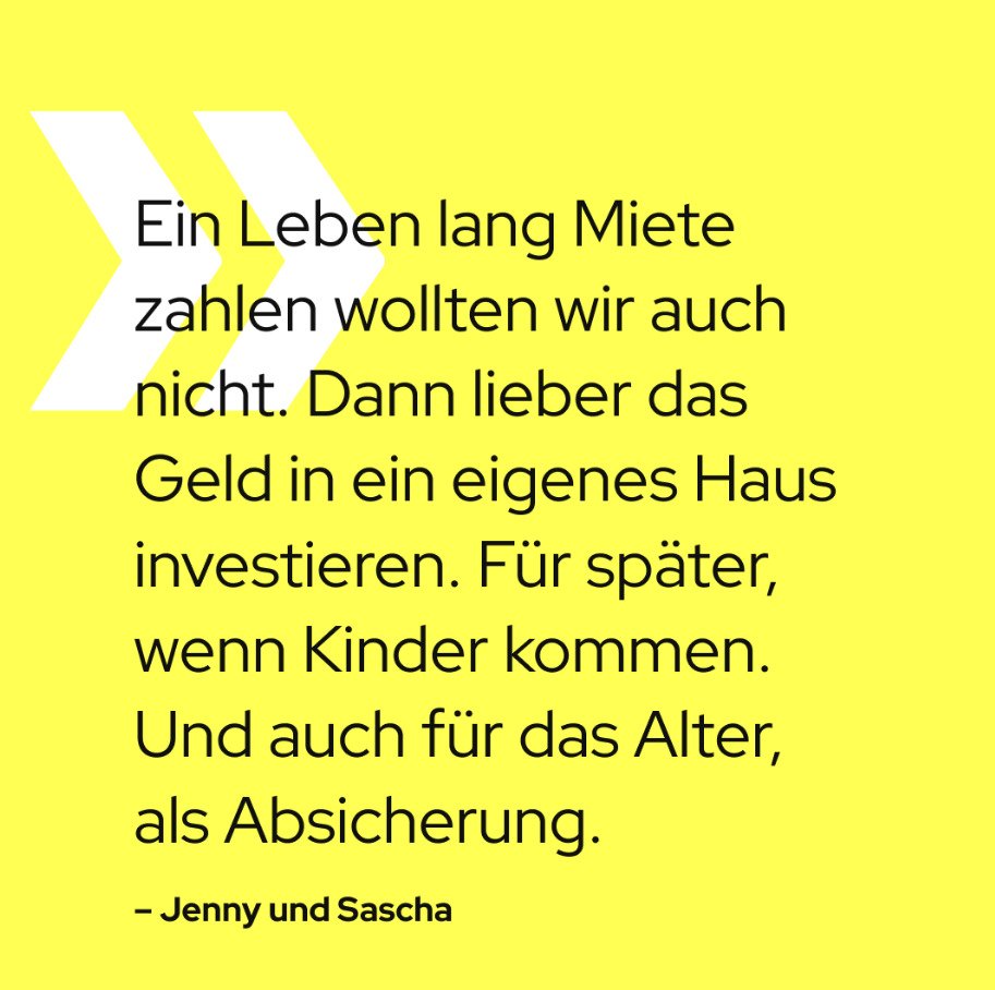 Kaufen statt Miete